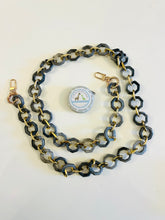 Lade das Bild in den Galerie-Viewer, Taschenkette grau/gold