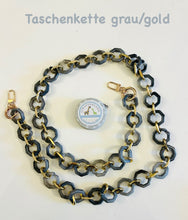 Lade das Bild in den Galerie-Viewer, Taschenkette grau/gold