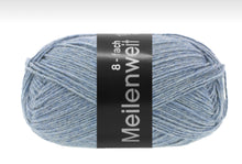 Lade das Bild in den Galerie-Viewer, Lana Grossa Meilenweit 8-fach Farb-Nr. 9659, Graublau meliert 150g