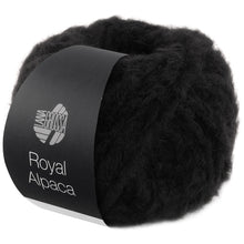 Lade das Bild in den Galerie-Viewer, Lana Grossa Royal Alpaca 50g Farb-Nr. 14, Schwarz