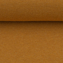 Lade das Bild in den Galerie-Viewer, Bündchen Feinstrick Uni ocker meliert