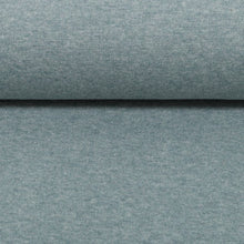 Lade das Bild in den Galerie-Viewer, Bündchen Feinstrick Uni rauchblau meliert