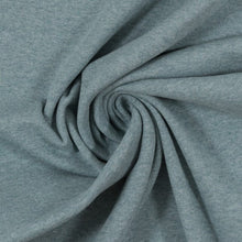 Lade das Bild in den Galerie-Viewer, Bündchen Feinstrick Uni rauchblau meliert