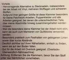 Lade das Bild in den Galerie-Viewer, Clover Stoffklammern 1 Stk. türkis mini