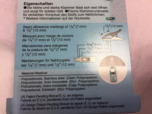 Lade das Bild in den Galerie-Viewer, Clover Stoffklammern 1 Stk. türkis mini