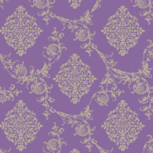 Lade das Bild in den Galerie-Viewer, Baumwollstoff Gütermann Ring a roses French Cottage lila