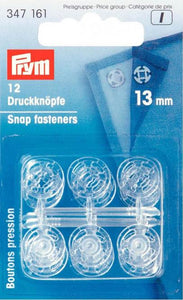 Prym Annäh-Druckknöpfe 13mm transparent