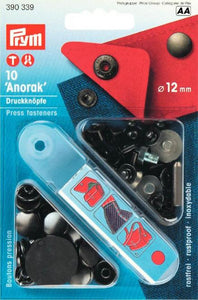 Prym Anorak-Druckknöpfe 12mm brüniert