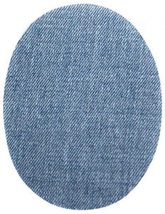 Bügelflicken Jeans klein hellblau 2 Stk