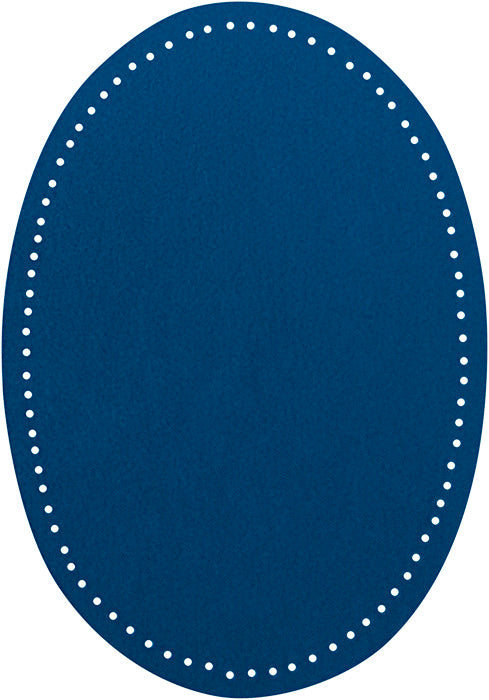 Flicken Wildlederimitat 14x9,5cm kornblau