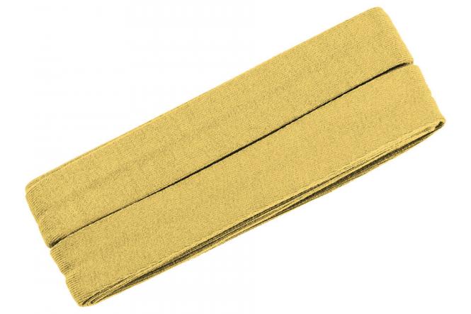 Jersey-Schrägband Viskose 3 Meter gelb senfgelb Nr. 032