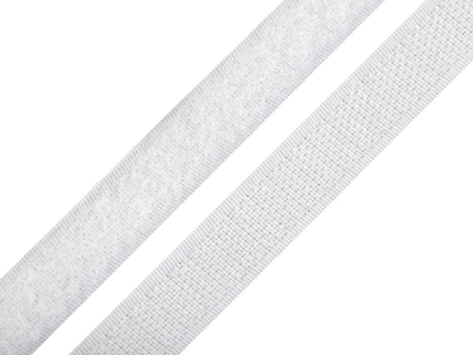Klettband 16mm weiß Hakenband
