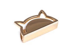 Lade das Bild in den Galerie-Viewer, Taschen-Verzierung Katze roségold 4 Stück