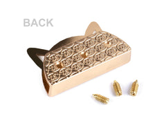 Lade das Bild in den Galerie-Viewer, Taschen-Verzierung Katze roségold 4 Stück