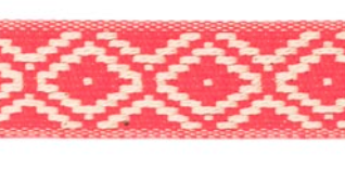 Band Gurtband dünn 25mm gewebt pink
