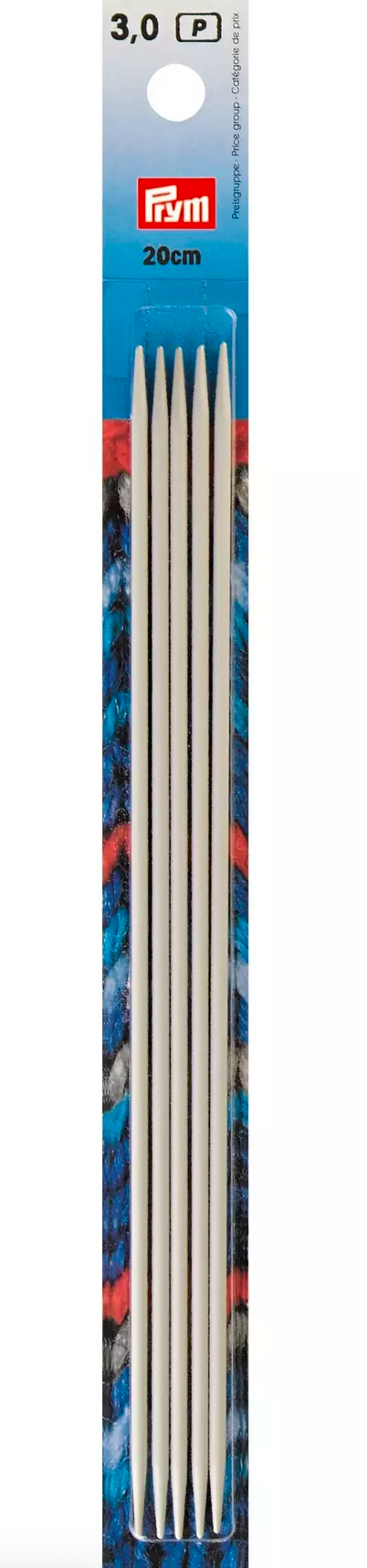 Prym Strumpfstricknadeln Alu 3,00mm 20cm