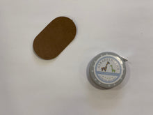 Lade das Bild in den Galerie-Viewer, Gurtbandenden rund zum Aufbügeln 40mm dunkelbraun