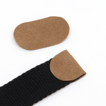 Lade das Bild in den Galerie-Viewer, Gurtbandenden rund zum Aufbügeln 25mm camel