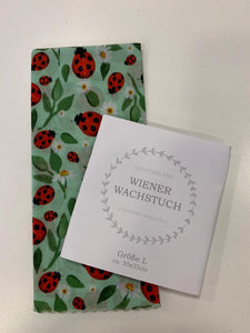 Wiener Wachstuch Gr. L Marienkäfer