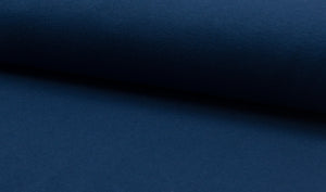 Bündchen Feinstrick Uni dunkelblau