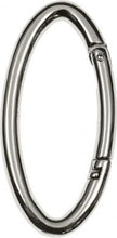 Lade das Bild in den Galerie-Viewer, Karabiner Taschenringe silber oval 2 Stk.