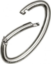 Lade das Bild in den Galerie-Viewer, Karabiner Taschenringe silber oval 2 Stk.