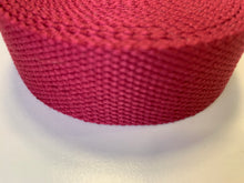 Lade das Bild in den Galerie-Viewer, Gurtband Baumwolle 3cm pink beere