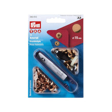 Lade das Bild in den Galerie-Viewer, Prym Anorak-Druckknöpfe 10 Stk. 15 mm kupfer
