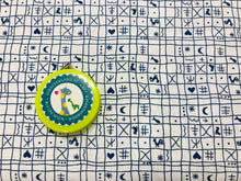 Lade das Bild in den Galerie-Viewer, Baumwollstoff Westfalen Klassiker dunkelblau auf weiß