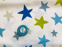 Lade das Bild in den Galerie-Viewer, Homedeco Superstar denim Sterne grün blau