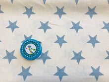 Lade das Bild in den Galerie-Viewer, Homedeco Leinen Sterne blau