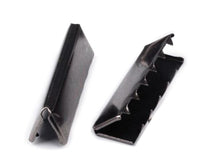 Lade das Bild in den Galerie-Viewer, Gurt-Endstück Metall 40 mm schwarz