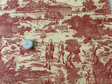 Lade das Bild in den Galerie-Viewer, Homedeco Landleben/Landschaft rot toile de jouy Versailles