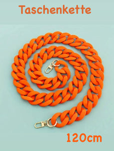 Taschenkette orange 120cm