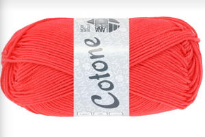 Lana Grossa Cotone Neonrot Nr.220