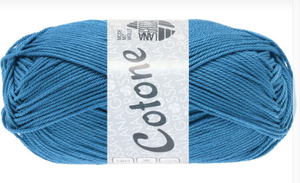 Lana Grossa Cotone Leuchtendblau blau Nr. 133