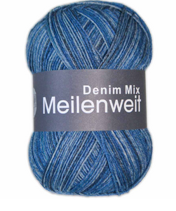 Lana Grossa Meilenweit Denim Mix Farb-Nr. 4611 100g