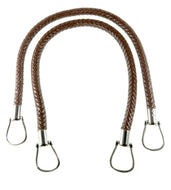 Taschengriff lederoptik geflochten 55cm dunkelbraun