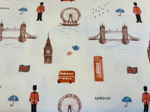 Homedeco Canvas Fester Baumwollstoff London