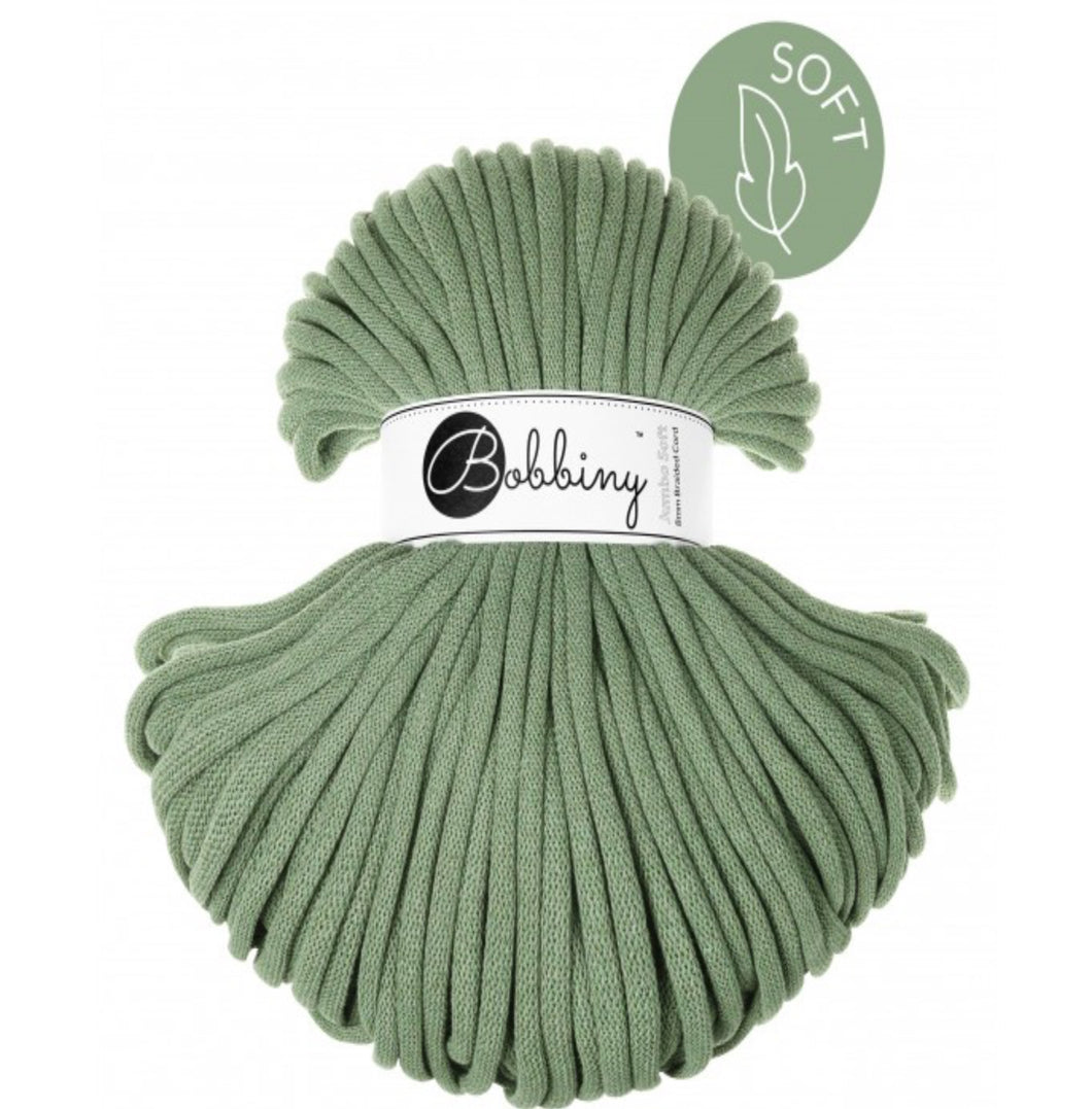 Bobbiny Flechtkordel, 8mm, EUCALYPTUS GREEN