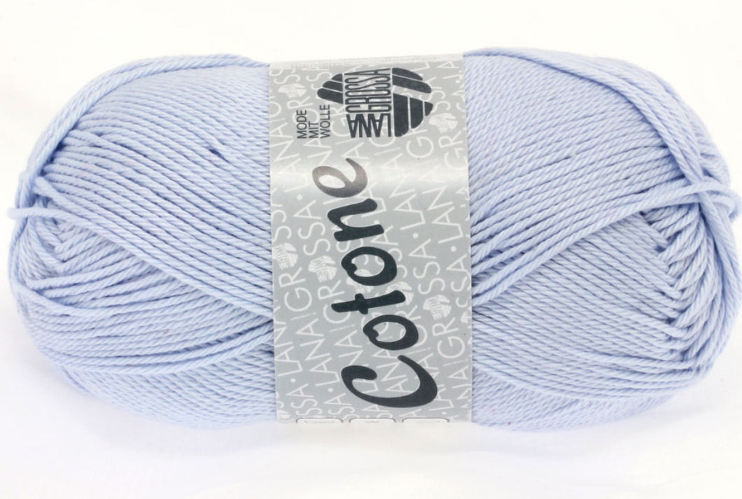 Lana Grossa Cotone blau zartblau Nr.8