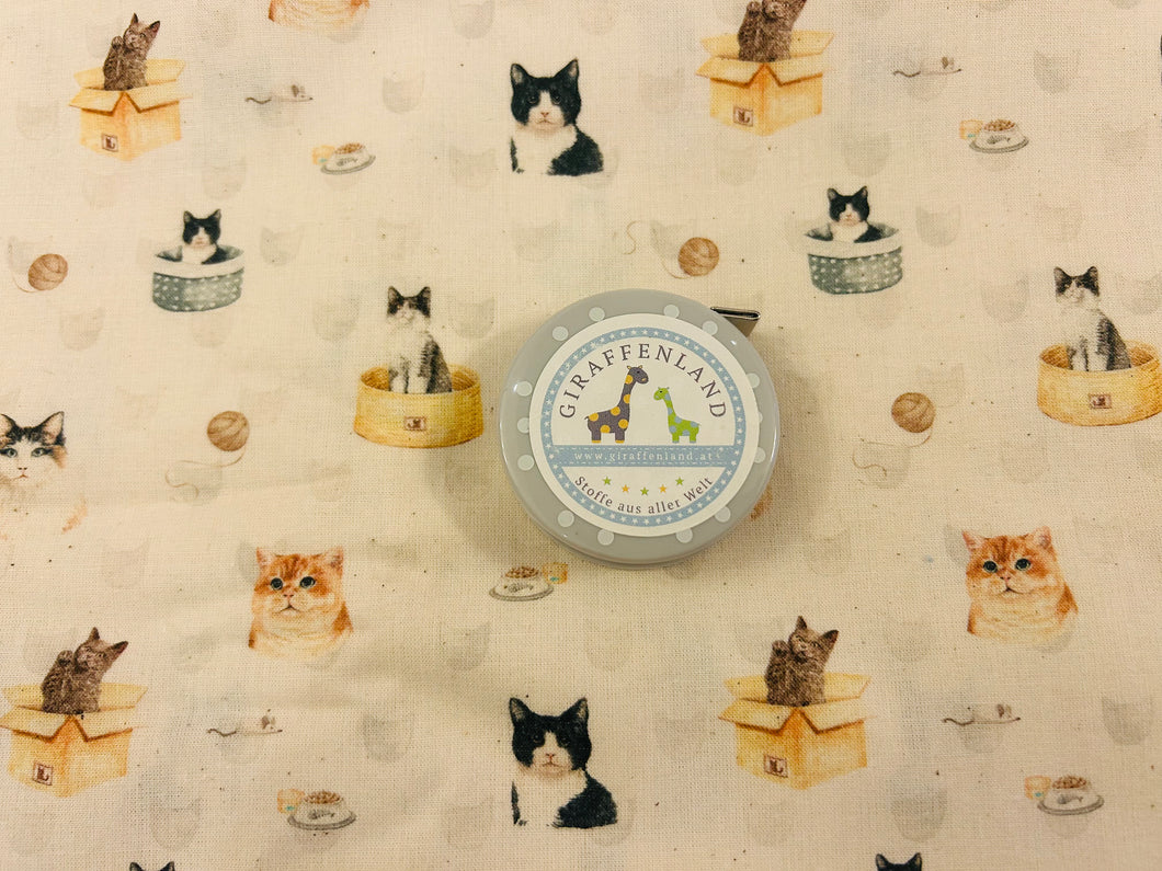Baumwollstoff Katzen Cats