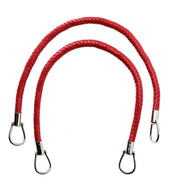 Taschengriff lederoptik geflochten 55cm rot