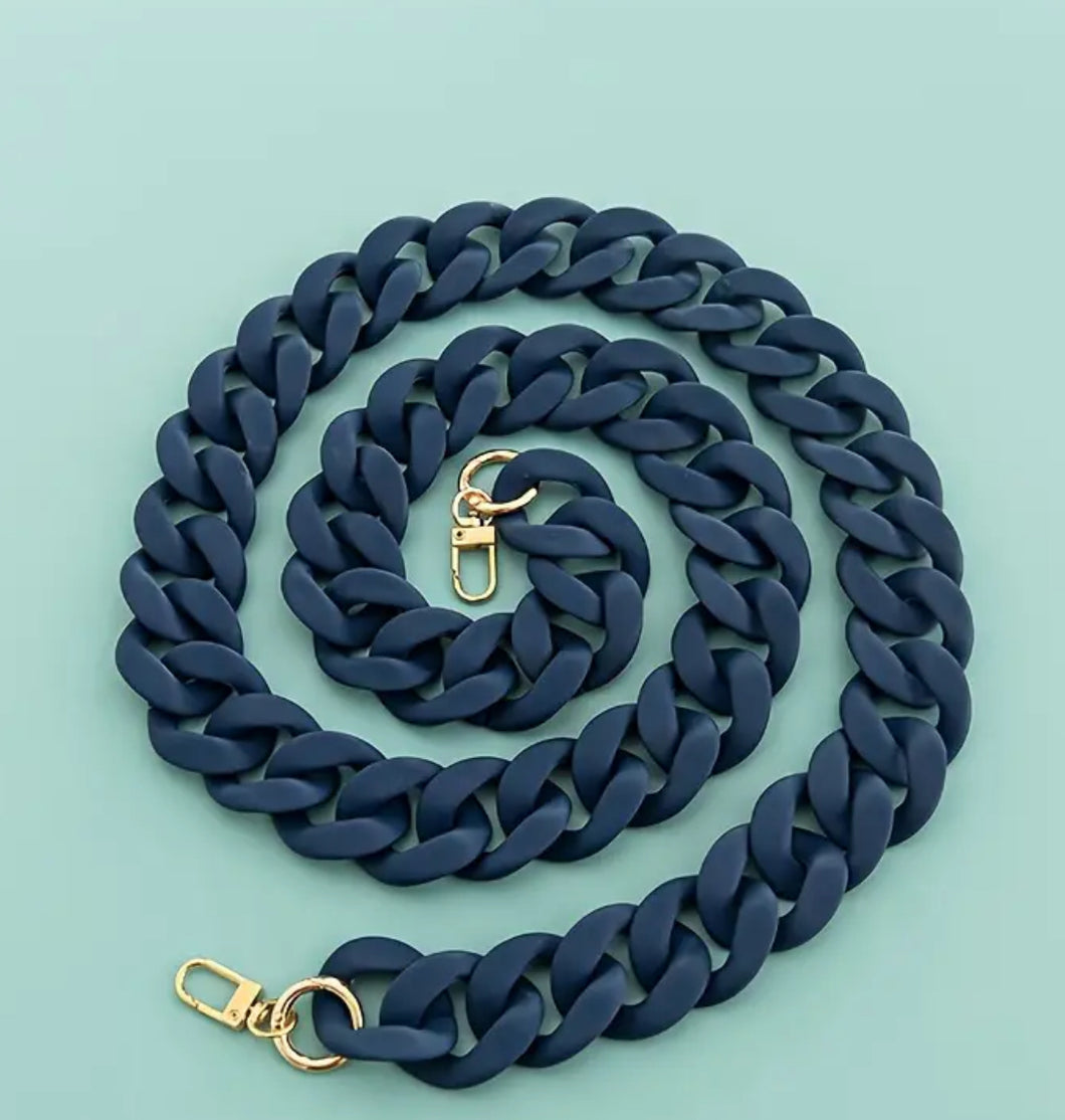 Taschenkette blau 120cm