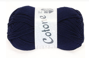 Lana Grossa Cotone blau nachtblau Nr. 20