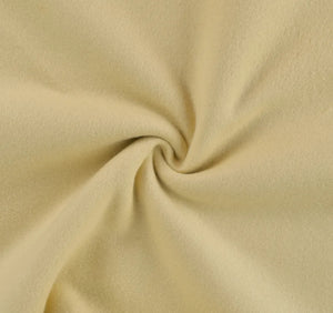 Bio-Baumwoll-Fleece dusty yellow gelb