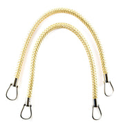 Taschengriff lederoptik geflochten 55cm gold