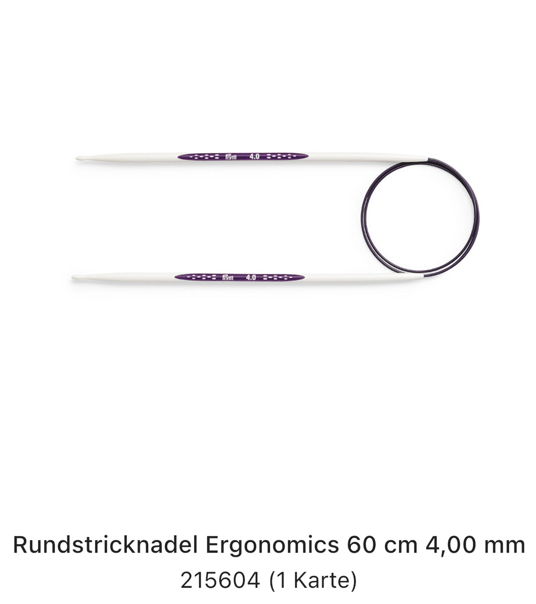 RUNDSTRICKNADEL Ergonomics Prym 60cm 4,00mm