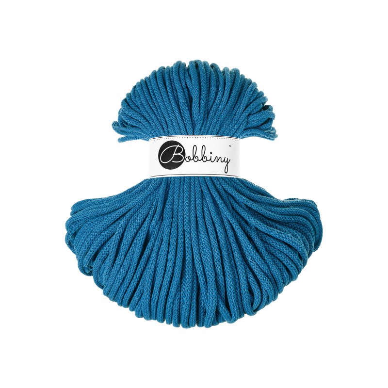 Bobbiny Flechtkordel, 5 mm, dopamine blue
