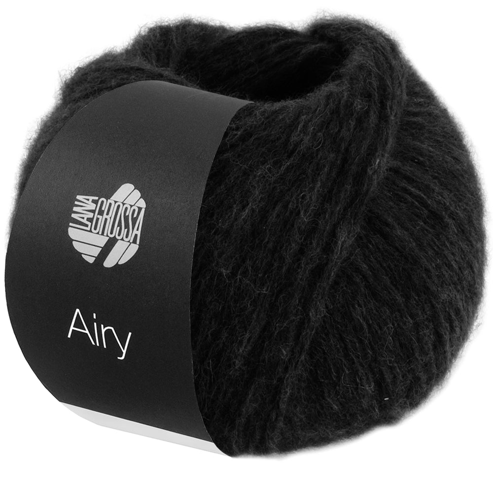 Lana Grossa Airy 50g Farb-Nr. 10, Schwarz